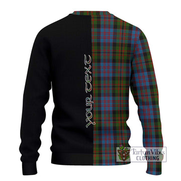 Bowie Tartan Ugly Sweater with Family Crest and Half Of Me Style - Tartan Vibes Clothing