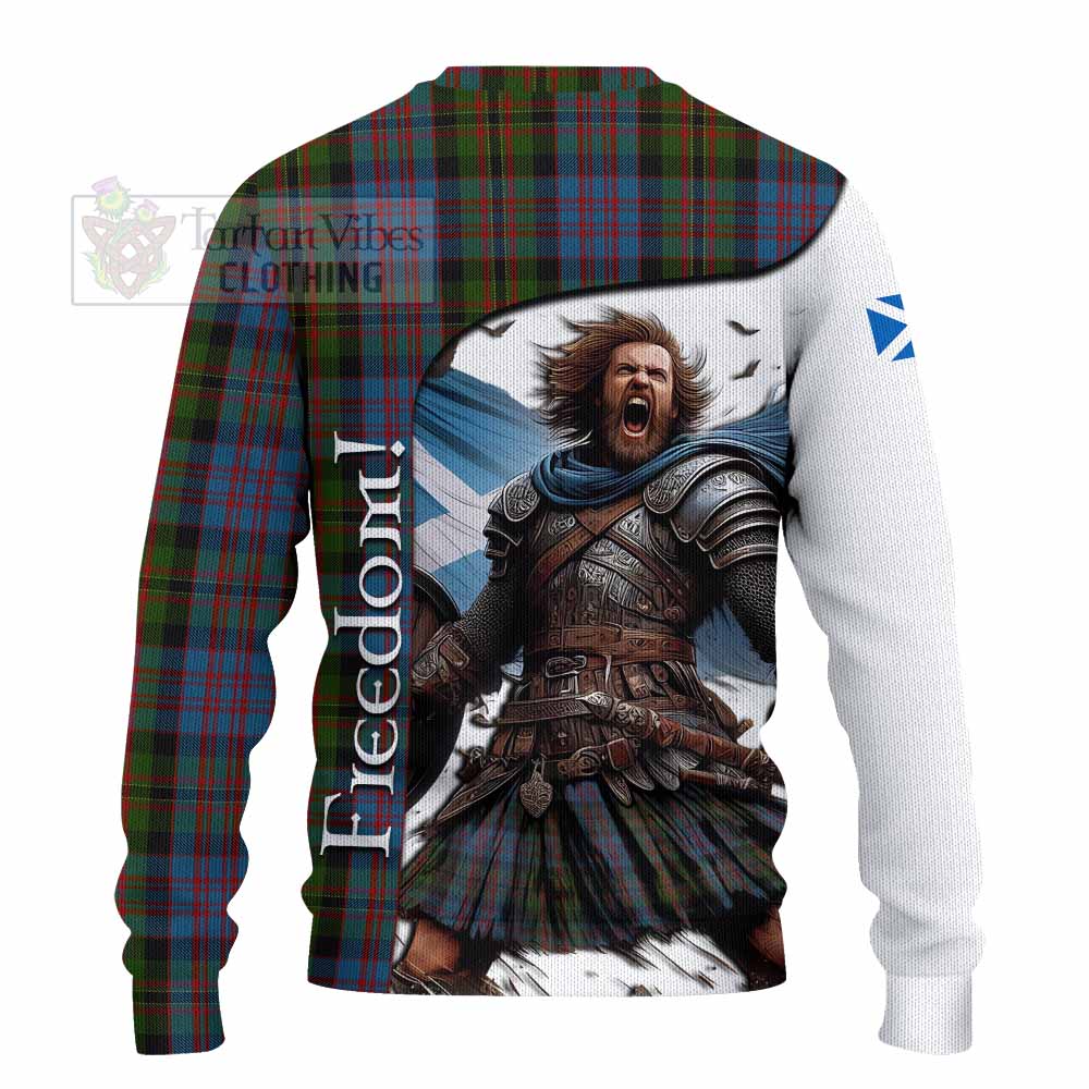 Bowie Crest Tartan Knitted Sweater Inspired by the Freedom of Scottish Warrior - Tartan Vibes Clothing