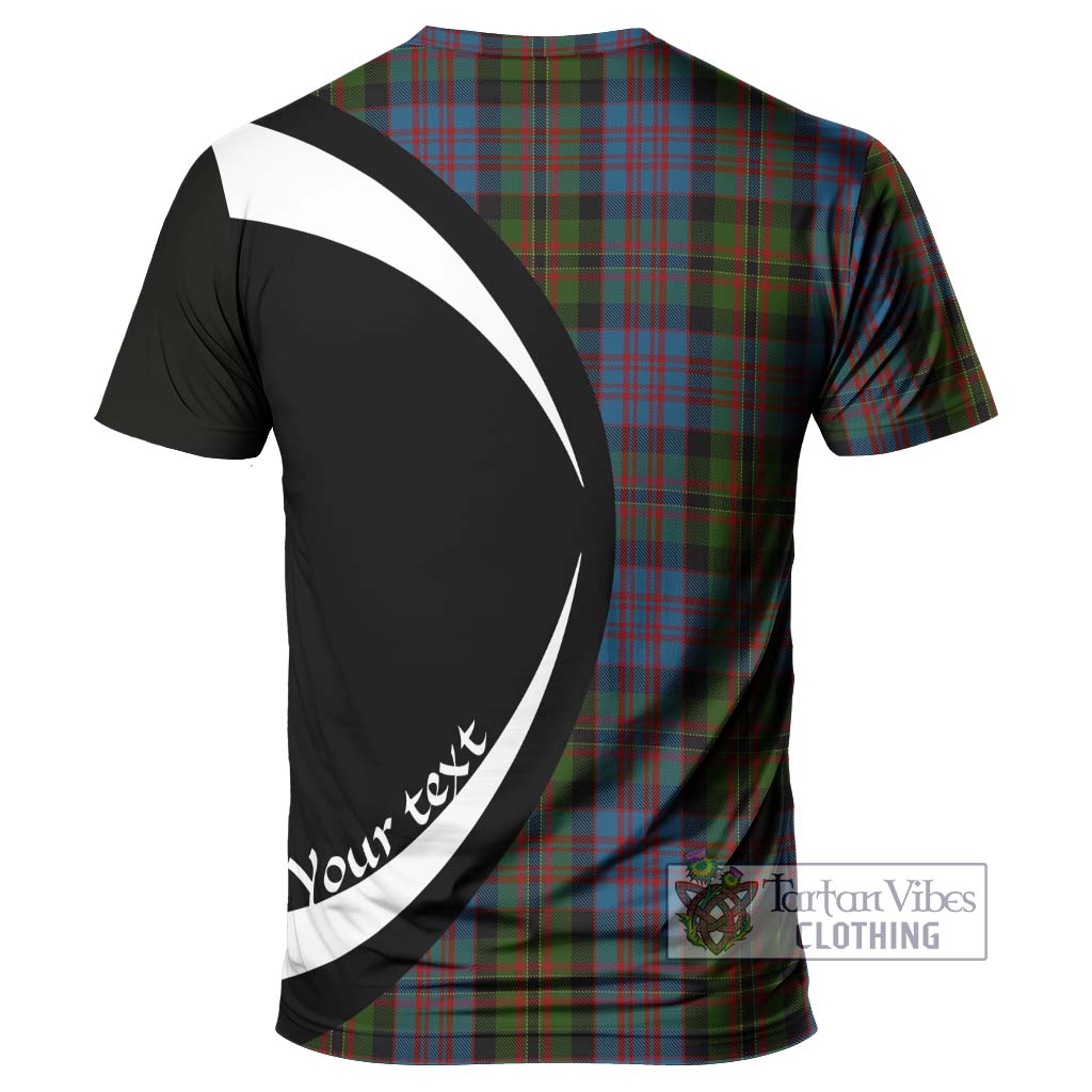 Bowie Tartan T-Shirt with Family Crest Circle Style - Tartan Vibes Clothing