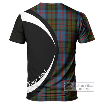 Bowie Tartan T-Shirt with Family Crest Circle Style - Tartan Vibes Clothing