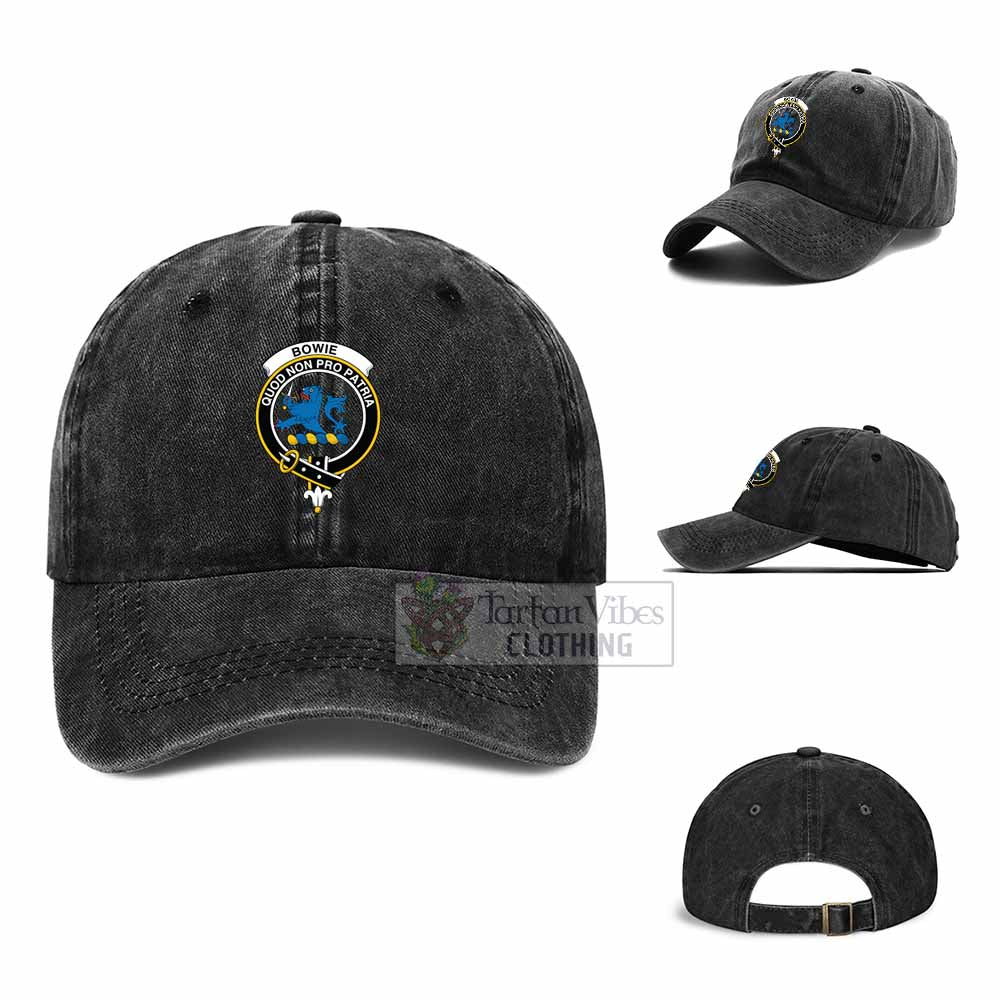 Tartan Vibes Clothing Bowie Clan Crest Denim Classic Cap