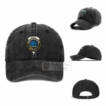 Tartan Vibes Clothing Bowie Clan Crest Denim Classic Cap