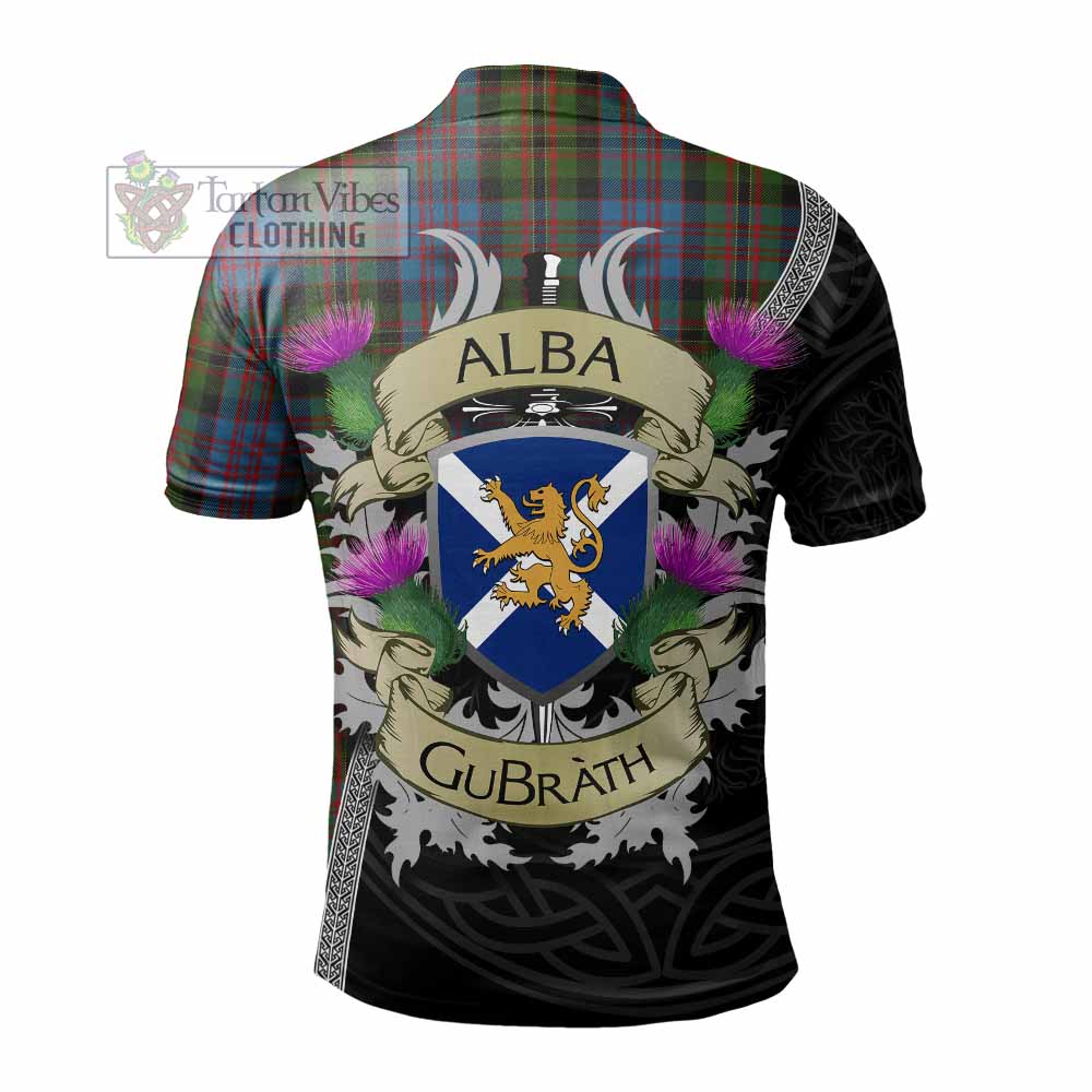 Tartan Vibes Clothing Bowie Tartan Family Crest Polo Shirt Lion Rampant Royal Thistle Shield Celtic Inspired