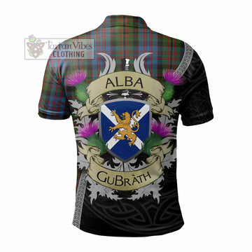 Tartan Vibes Clothing Bowie Tartan Family Crest Polo Shirt Lion Rampant Royal Thistle Shield Celtic Inspired
