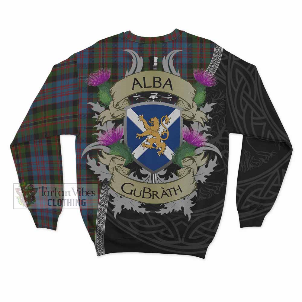 Bowie Tartan Family Crest Sweatshirt Lion Rampant Royal Thistle Shield Celtic Inspired - Tartan Vibes Clothing