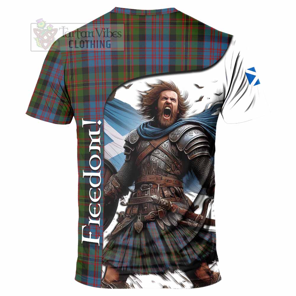 Bowie Crest Tartan T-Shirt Inspired by the Freedom of Scottish Warrior - Tartan Vibes Clothing