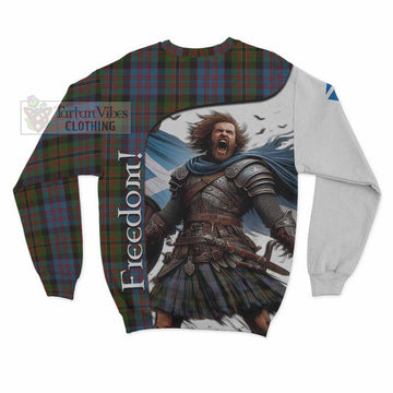 Bowie Crest Tartan Sweatshirt Inspired by the Freedom of Scottish Warrior - Tartan Vibes Clothing