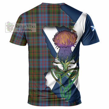 Tartan Vibes Clothing Bowie Tartan Family Crest T-Shirt Scottish Thistle Celtic Inspired