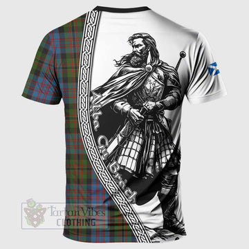 Bowie Tartan Clan Crest T-Shirt with Highlander Warrior Celtic Style - Tartan Vibes Clothing