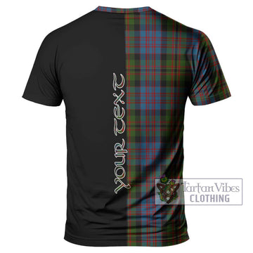 Bowie Tartan T-Shirt with Family Crest and Half Of Me Style - Tartan Vibes Clothing