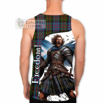 Bowie Crest Tartan Men's Tank Top Inspired by the Freedom of Scottish Warrior - Tartan Vibes Clothing