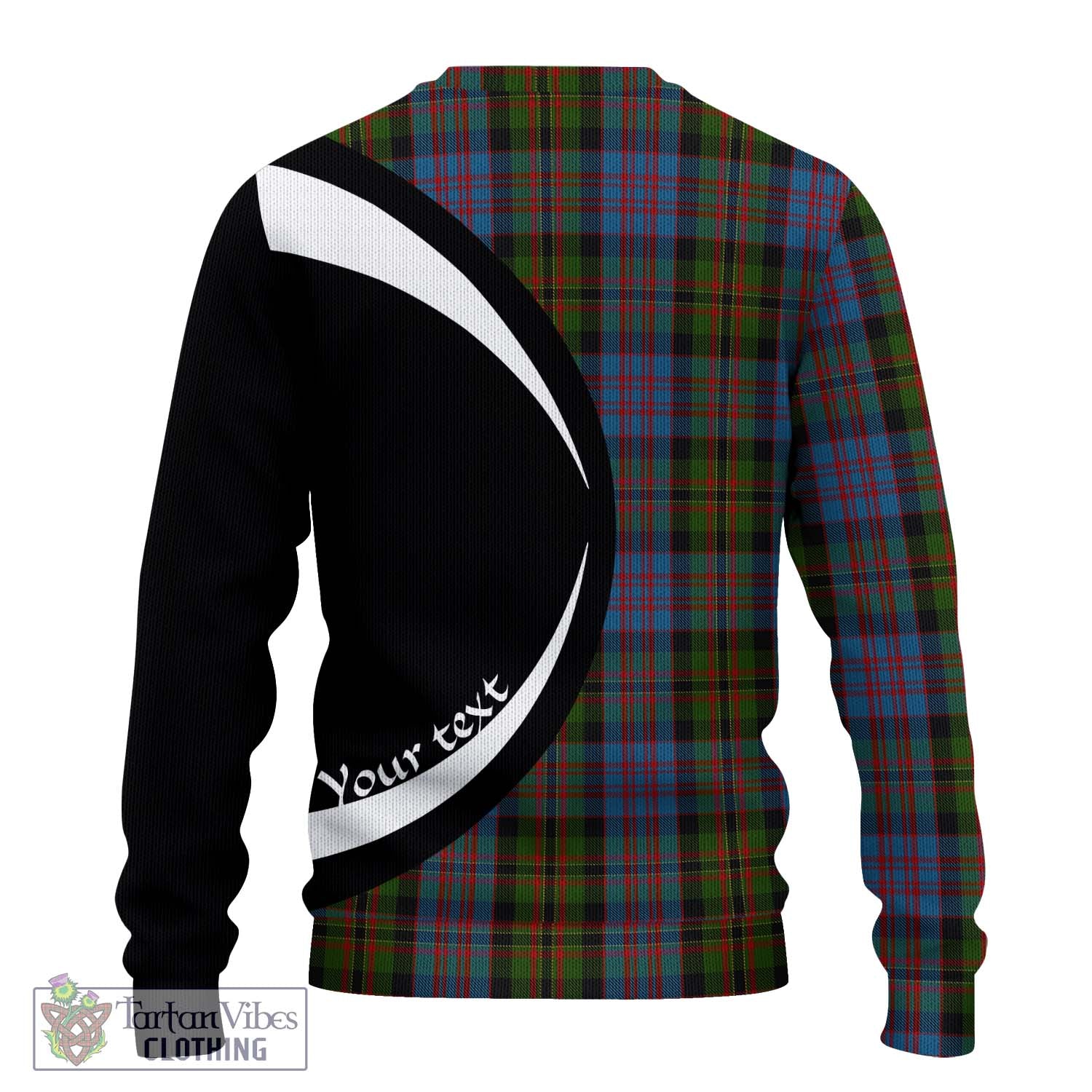 Bowie Tartan Ugly Sweater with Family Crest Circle Style - Tartan Vibes Clothing