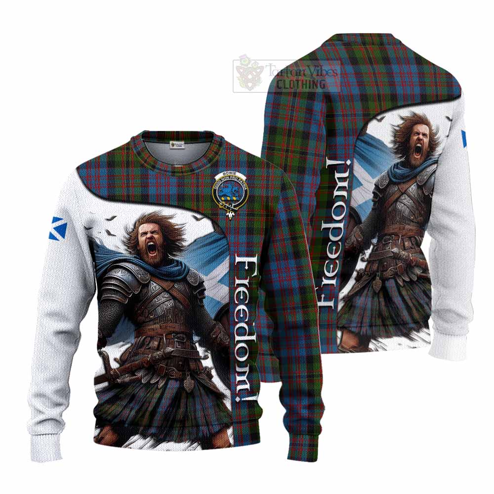 Bowie Crest Tartan Knitted Sweater Inspired by the Freedom of Scottish Warrior - Tartan Vibes Clothing