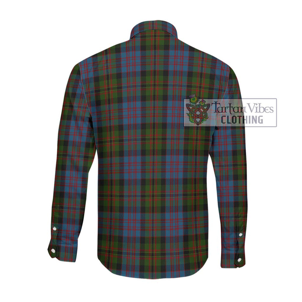 Bowie Tartan Long Sleeve Button Shirt with Family Crest DNA In Me Style - Tartanvibesclothing Shop