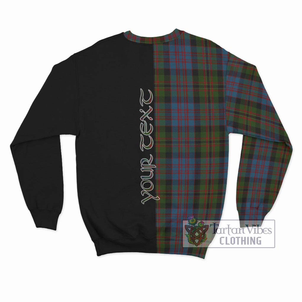 Bowie Tartan Sweatshirt with Family Crest and Half Of Me Style - Tartan Vibes Clothing