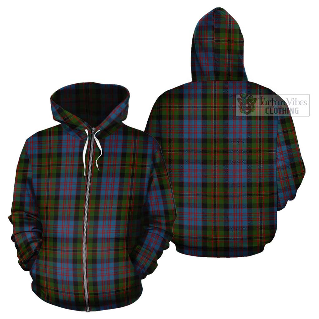 Bowie Tartan Cotton Hoodie Zip Hoodie - Tartan Vibes Clothing