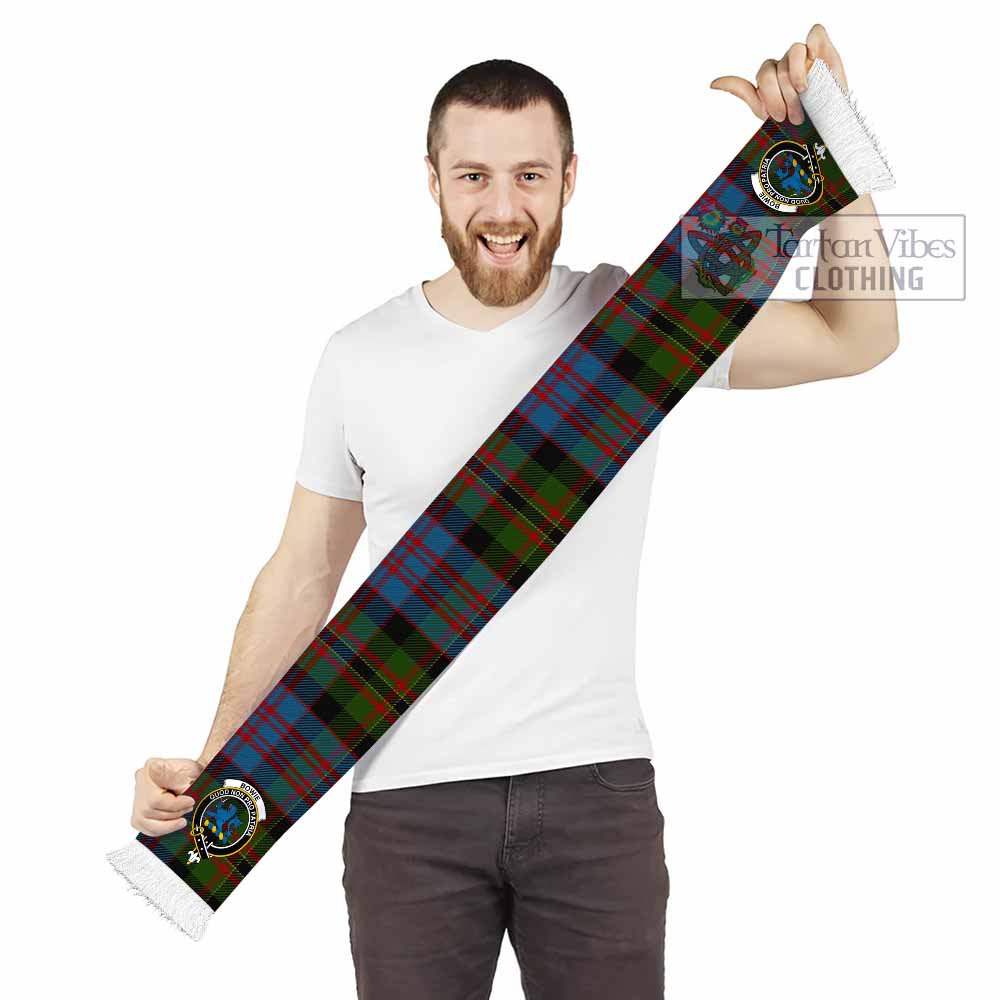 Bowie Tartan Ruffneck Scarf with Family Crest - Tartan Vibes Clothing