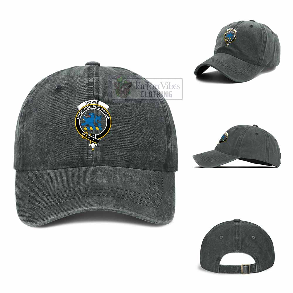 Tartan Vibes Clothing Bowie Clan Crest Denim Classic Cap