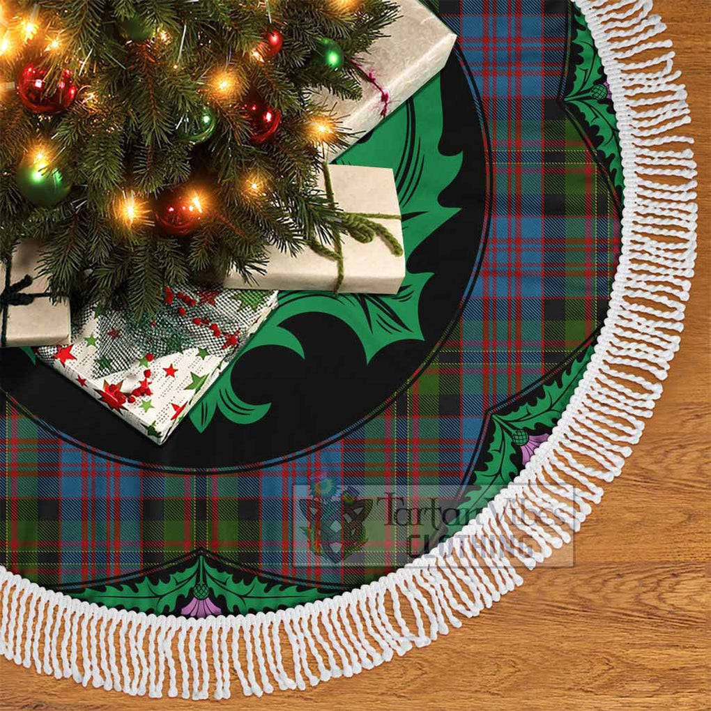 Bowie Tartan Christmas Tree Skirt Scottish Thistle Style - Tartan Vibes Clothing