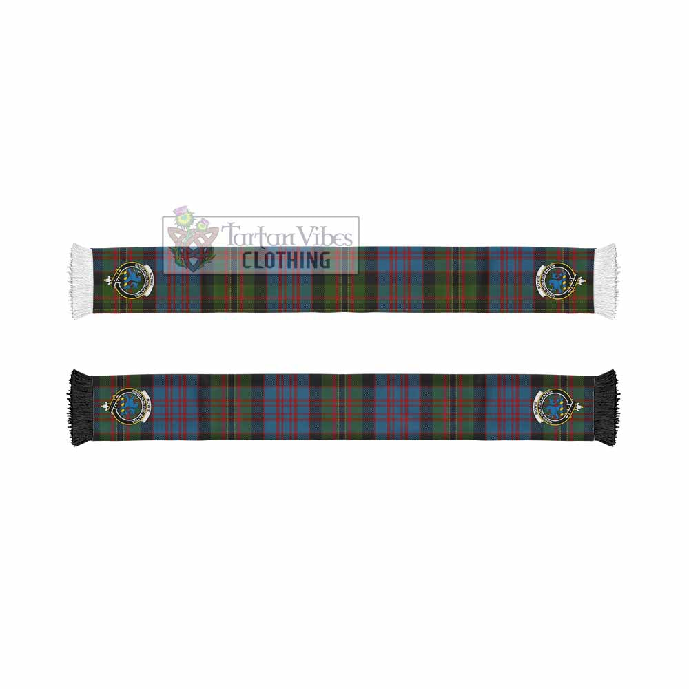Bowie Tartan Ruffneck Scarf with Family Crest - Tartan Vibes Clothing