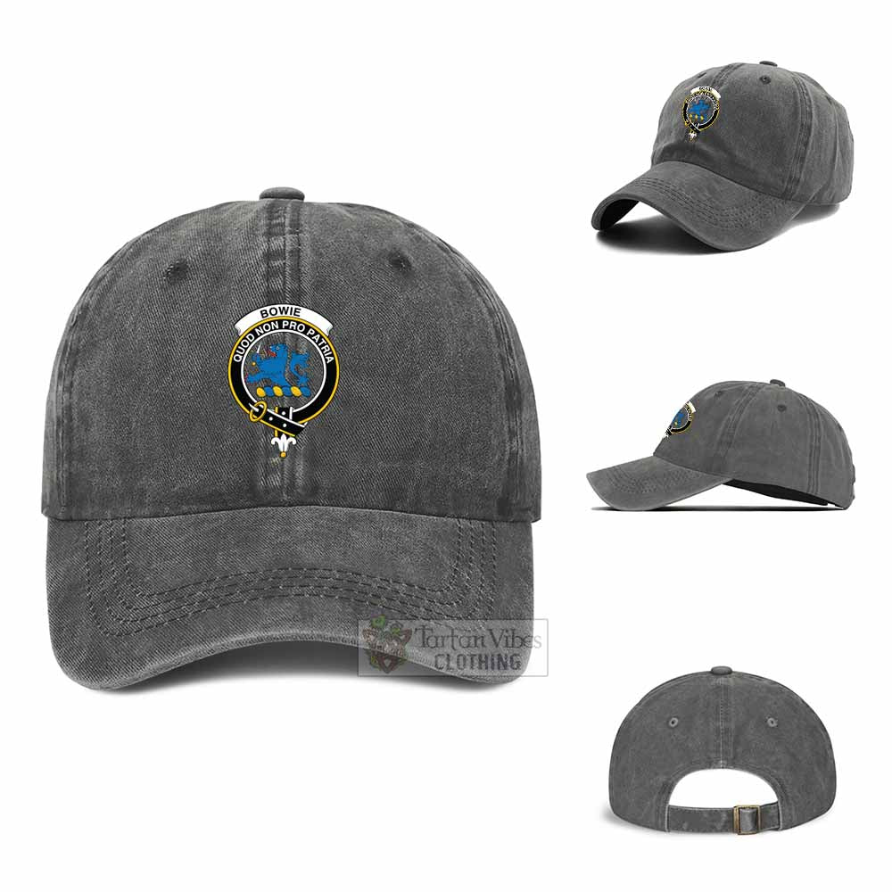 Tartan Vibes Clothing Bowie Clan Crest Denim Classic Cap