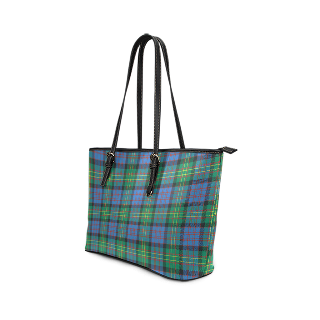 Bowie Ancient Tartan Leather Tote Bag - Tartanvibesclothing
