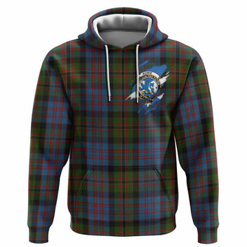 Bowie Clan Crest In Me Tartan Hoodie Scotland Flag Style