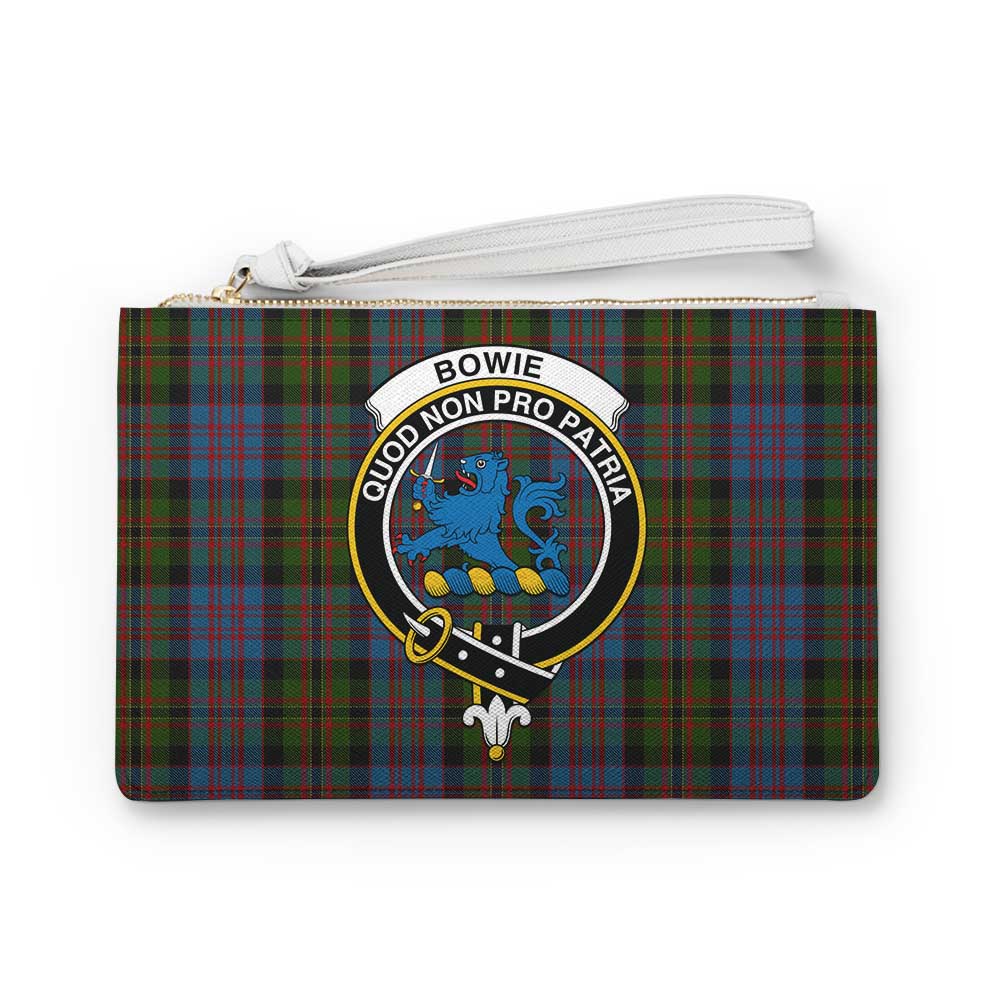 Tartan Vibes Clothing Bowie Family Crest Tartan Clutch Bag