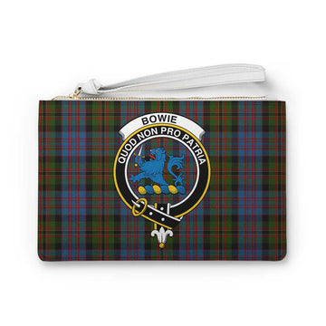 Tartan Vibes Clothing Bowie Family Crest Tartan Clutch Bag