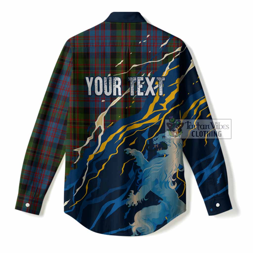 Bowie Scotland Tartan Women Casual Shirt WC2026 Football - We'll Be Coming