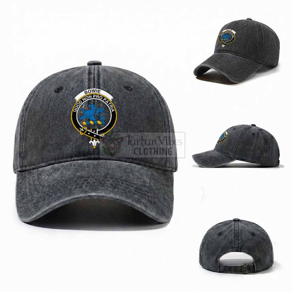 Bowie Scottish Clan Crest Washed Baseball Cap