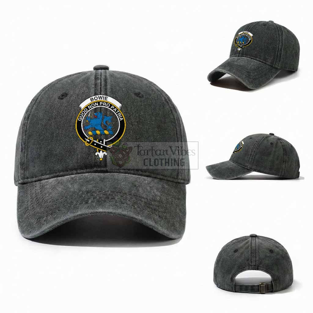 Bowie Scottish Clan Crest Washed Baseball Cap