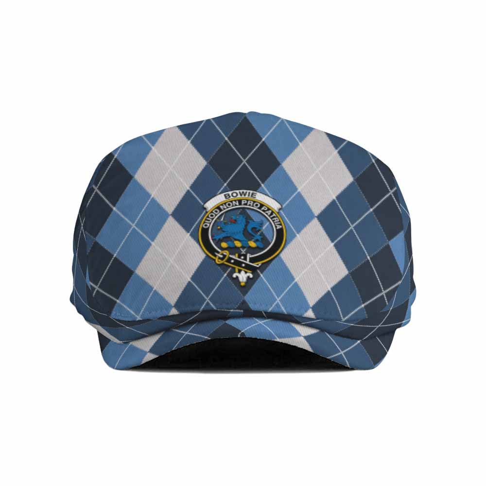 Bowie Scottish Family Crest Flat Cap, Jeff Cap Scotland National Argyle Classic Style - Tartan Vibes Clothing