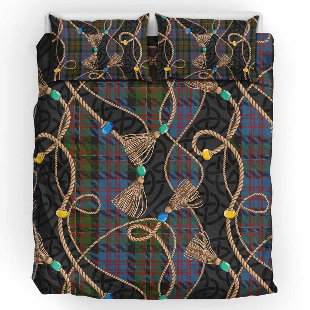 Bowie Scottish Tartan Twisted Ropes Stylized Bedding Set UK Bedding Set UK King 91*87 inch - Tartan Vibes Clothing