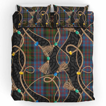 Bowie Scottish Tartan Twisted Ropes Stylized Bedding Set UK Bedding Set UK King 91*87 inch - Tartan Vibes Clothing