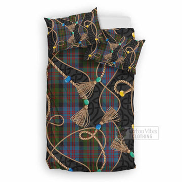 Bowie Scottish Tartan Twisted Ropes Stylized Bedding Set UK Bedding Set UK Double 79*79 inch - Tartan Vibes Clothing