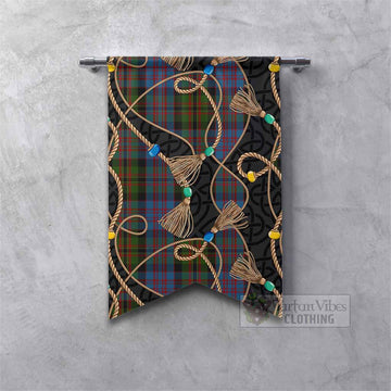 Bowie Scottish Tartan Twisted Ropes Stylized Gonfalon Fishtail - Tartan Vibes Clothing