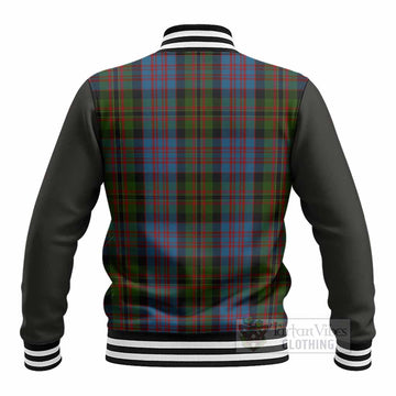 Bowie Tartan Accent Baseball Jacket with Family Crest