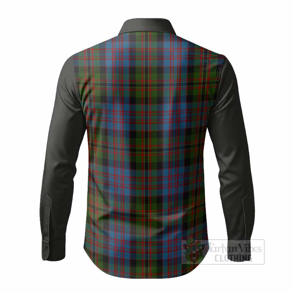 Bowie Tartan Accent Long Sleeve Button Shirts with Family Crest