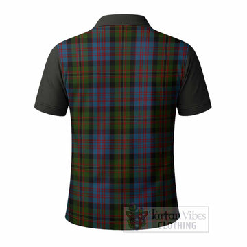 Bowie Tartan Accent Polo Shirt with Family Crest
