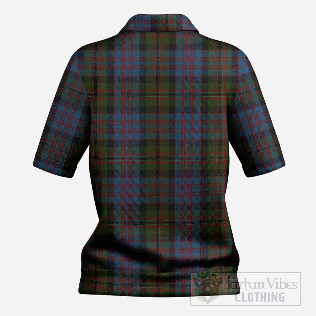 Bowie Tartan Women’s Polo Sweater Top