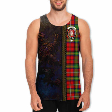 Boyd Tartan Family Crest Men's Tank Top Alba Gu Brath Be Brave Lion Ancient Style