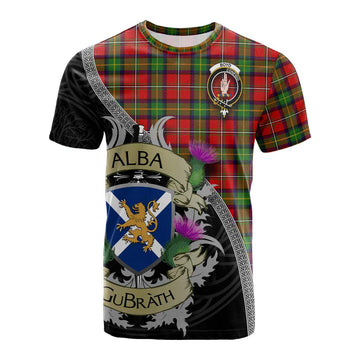 Tartan Vibes Clothing Boyd Tartan Family Crest Cotton T-shirt Lion Rampant Royal Thistle Shield Celtic Inspired