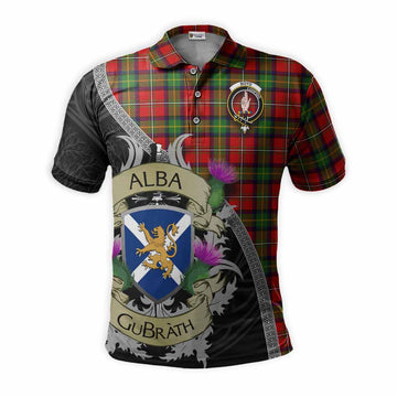 Boyd Tartan Family Crest Polo Shirt Lion Rampant Royal Thistle Shield Celtic Inspired
