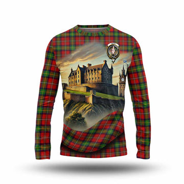 Boyd Tartan Family Crest Long Sleeve T-Shirt with Scottish Ancient Castle Style