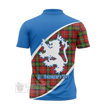 Tartan Vibes Clothing Boyd Family Crest Tartan Zipper Polo Shirt Celebrate Saint Andrew's Day in Style