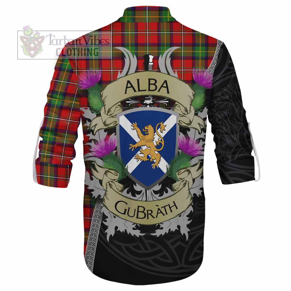 Tartan Vibes Clothing Boyd Tartan Family Crest Ghillie Kilt Shirt Lion Rampant Royal Thistle Shield Celtic Inspired