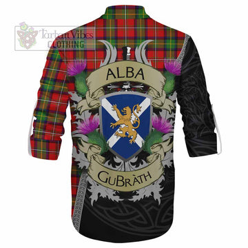 Tartan Vibes Clothing Boyd Tartan Family Crest Ghillie Kilt Shirt Lion Rampant Royal Thistle Shield Celtic Inspired