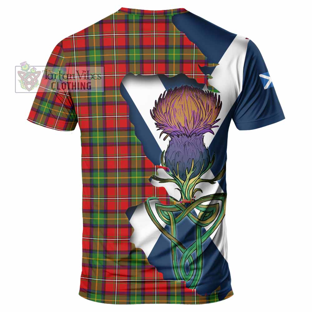 Tartan Vibes Clothing Boyd Tartan Family Crest T-Shirt Scottish Thistle Celtic Inspired