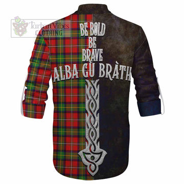 Boyd Tartan Family Crest Ghillie Kilt Shirt Alba Gu Brath Be Brave Lion Ancient Style